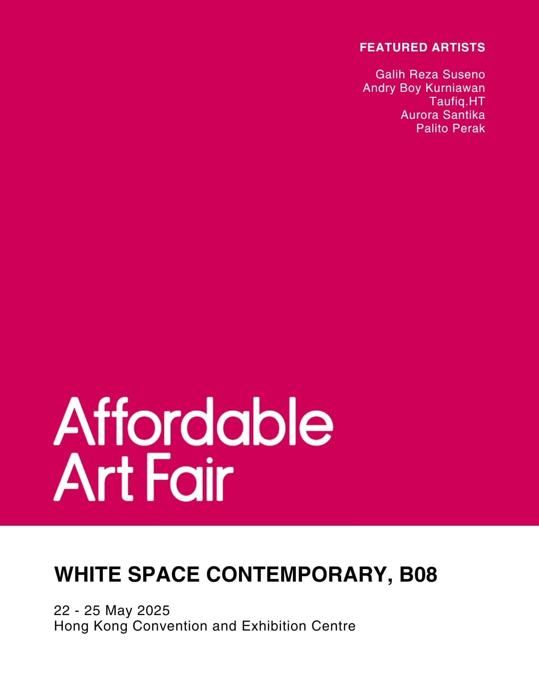Affordable Art Fair Hong Kong 2025
